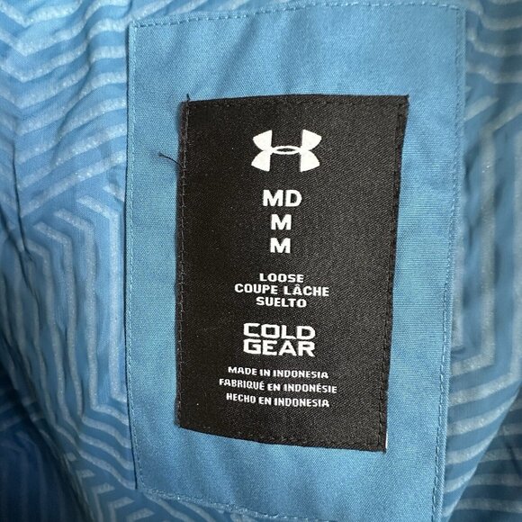 UNDER ARMOUR STORM BLUE JACKET MENS Medium Outer Shell Only New - Picture 6 of 12